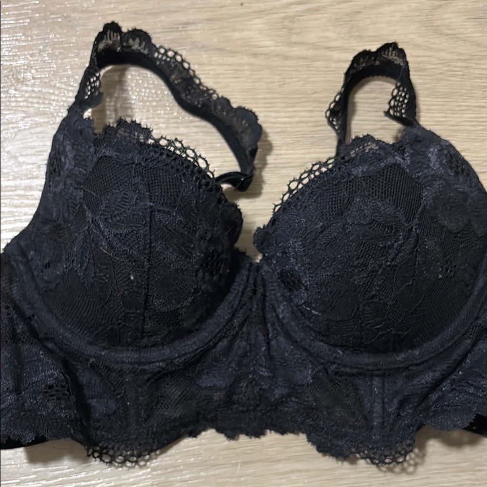 Elegant Black Lace Bra